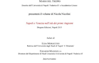 Napoli e Venezia nell’età dei primi Angioini di Nicola Nicolini