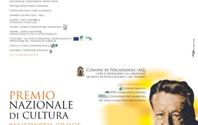 Premio Nazionale di cultura “Benedetto Croce” – XI edizione, Pescasseroli 5-6 Agosto 2016