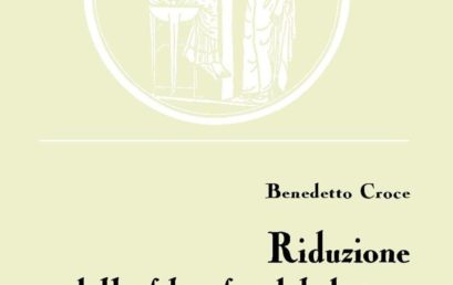 Riduzione della filosofia del diritto alla filosofia dell’economia di Benedetto Croce – Presentazione