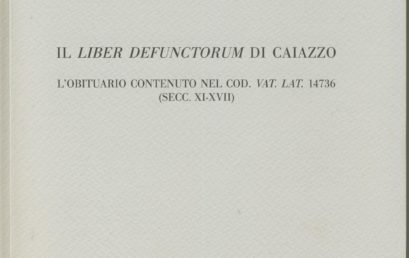 Il Liber defunctorum di Caiazzo