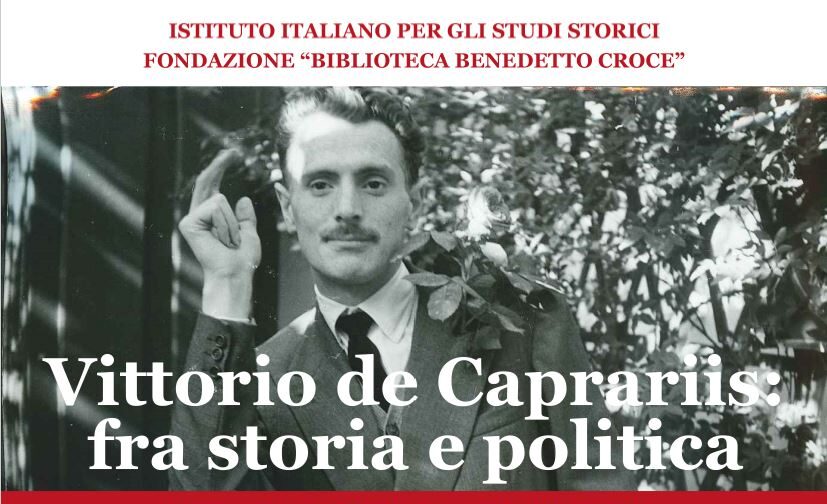 Mercoledì 15 maggio convegno di studi su Vittorio de Caprariis